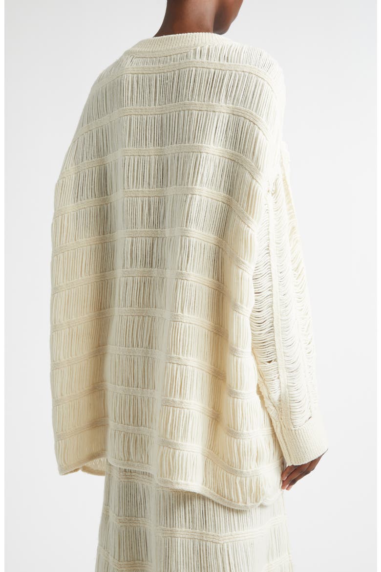 Giorno Extrafine Merino Wool Blend Sweater, Alternate, color, OFF-WHITE