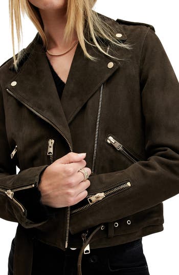 Suede Moto Jacket
