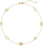 Tory Burch Kira Clover Station Necklace