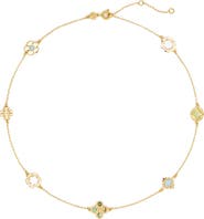 Tory Burch Kira Clover Station Necklace