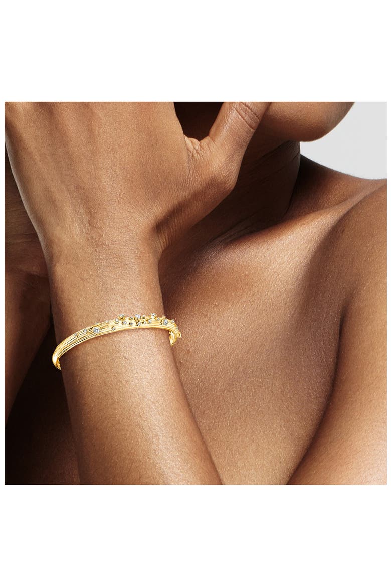 Bahia Diamond Bangle, Alternate, color, YELLOW GOLD/DIAMOND