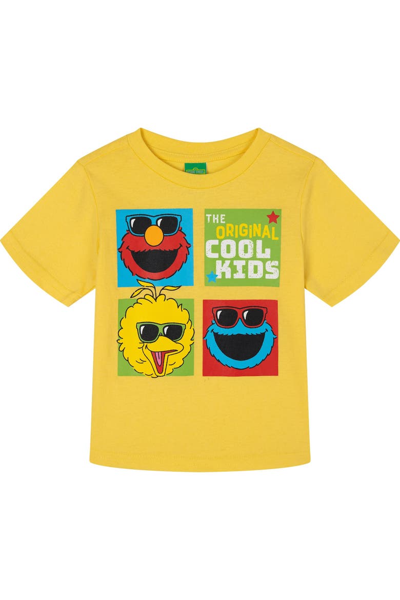 2-Piece T-Shirt and Shorts Set, Alternate, color, Yellow Cement Grey