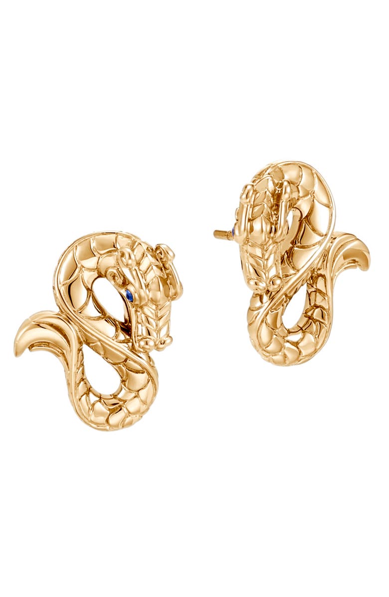 VALENTINO BY MARIO VALENTINO John Hardy Naga 18K Gold Stud Earrings, Main, color, 