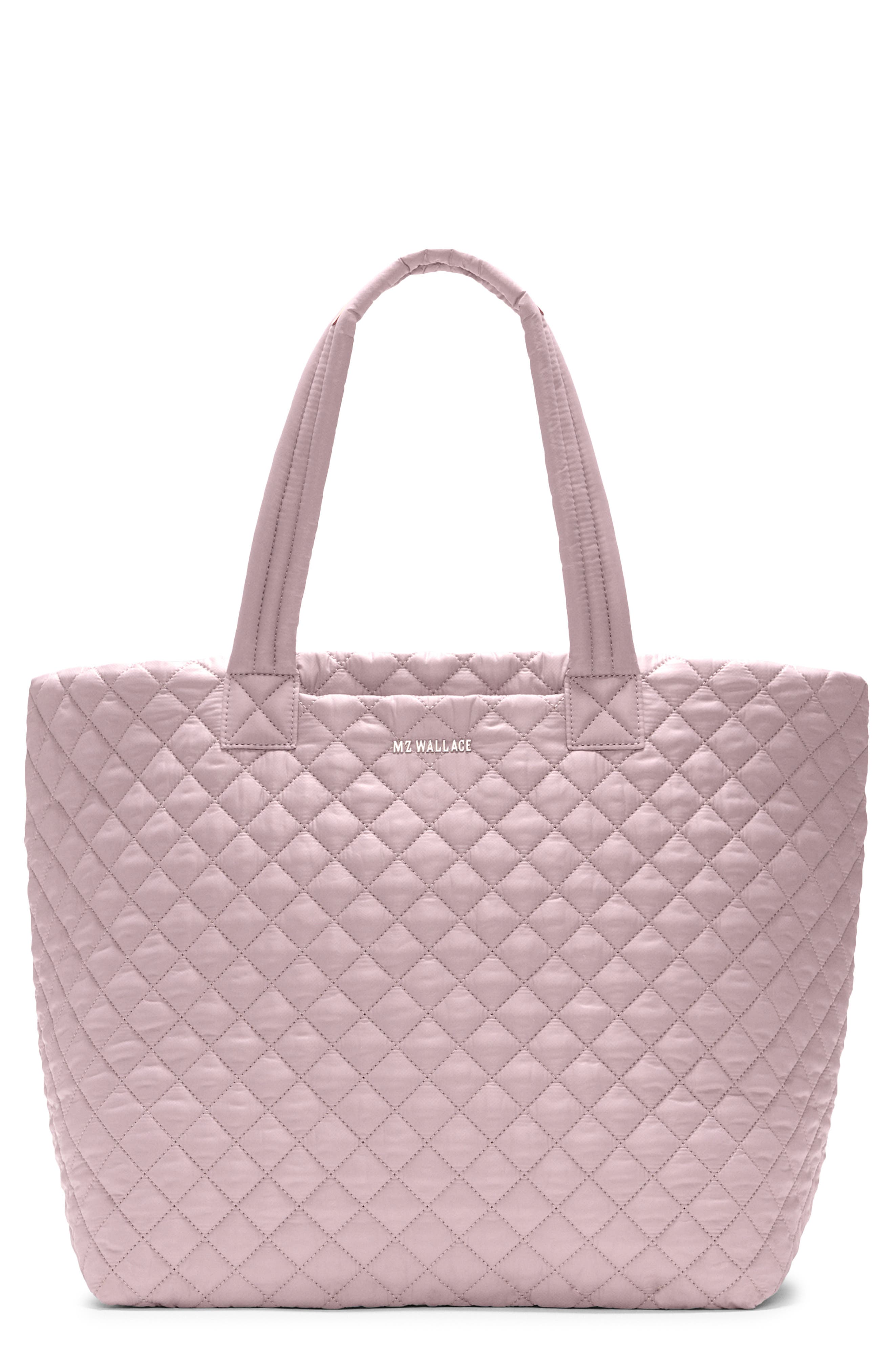 MZ Wallace Large Metro Deluxe II Diamond Quilted Nylon Tote, Main, color, Quail