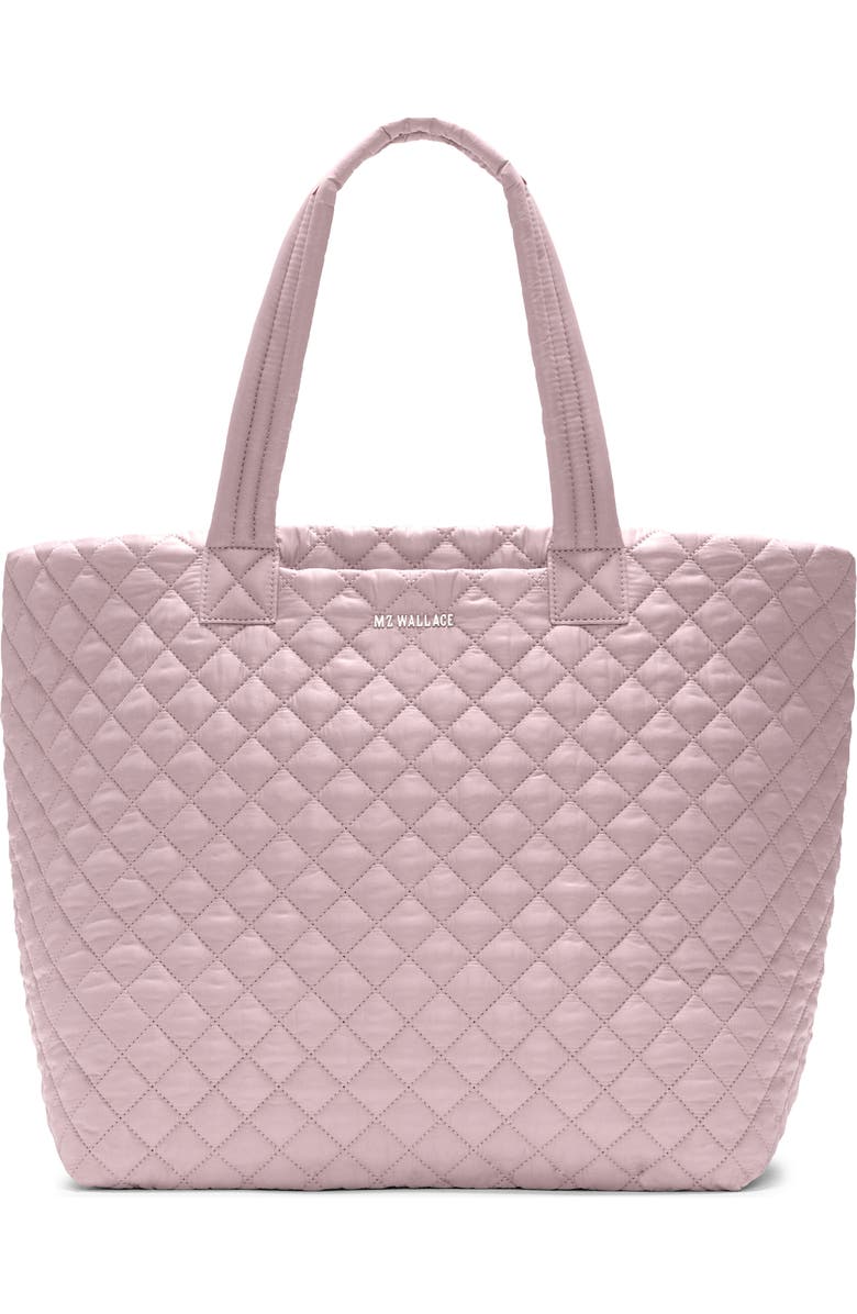 MZ Wallace Large Metro Deluxe II Diamond Quilted Nylon Tote, Main, color, Quail