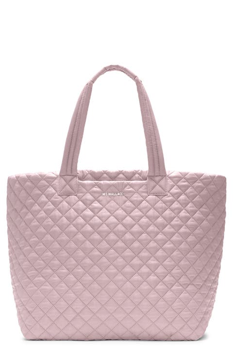 Large Metro Deluxe II Diamond Quilted Nylon Tote