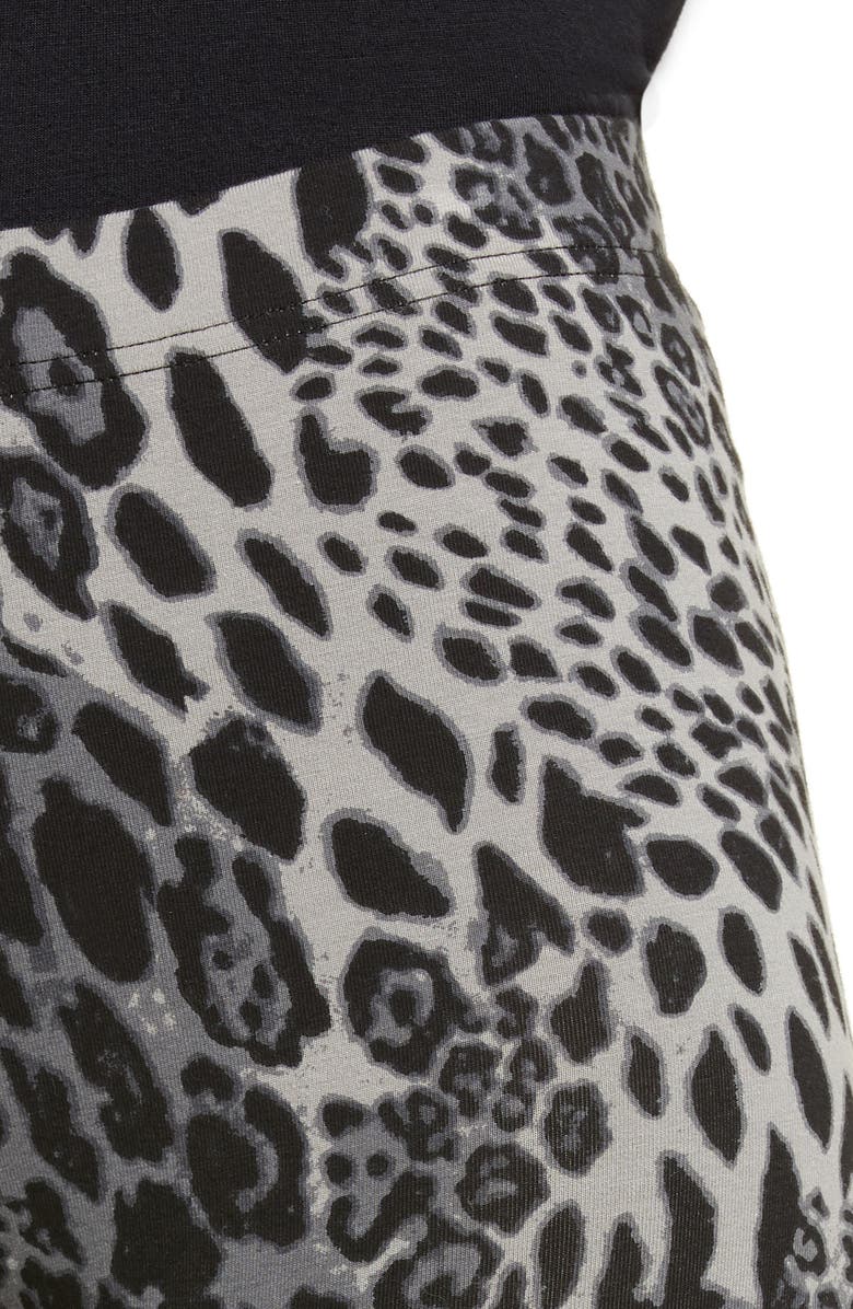 Hue Animal Print Stretch Cotton Bike Shorts, Alternate, color, 