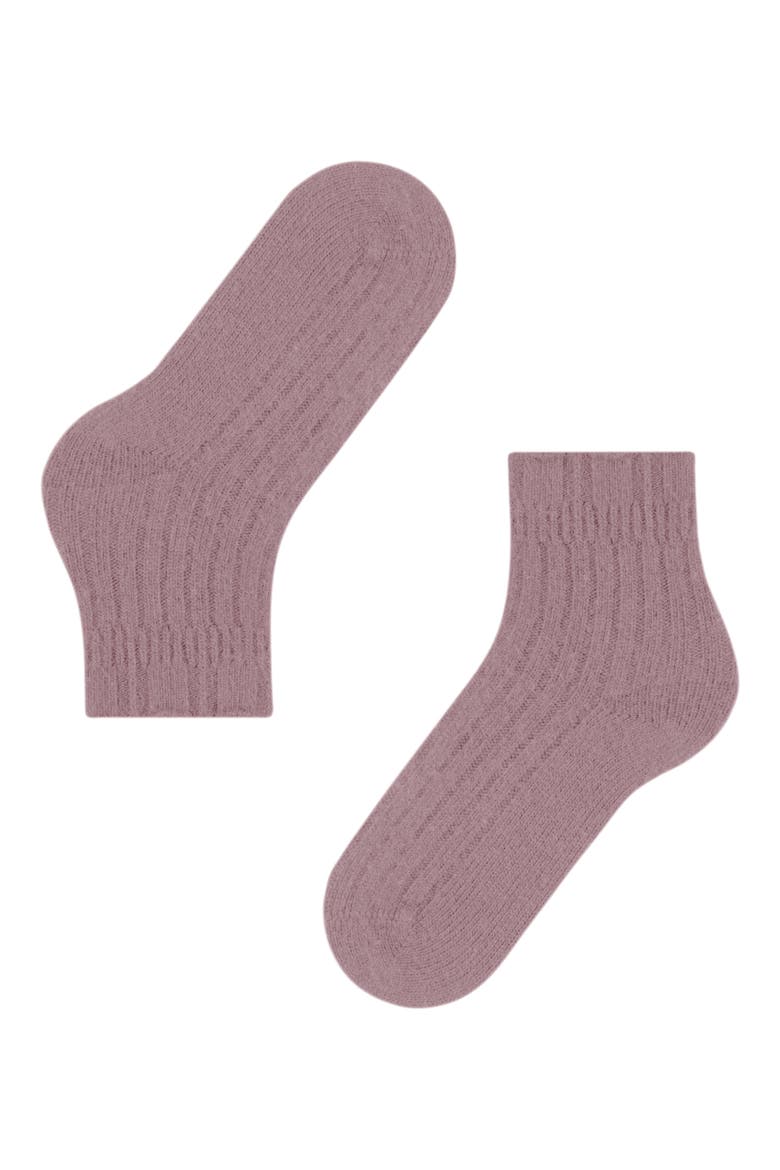 Wool Blend Lounge Socks, Alternate, color, BRICK