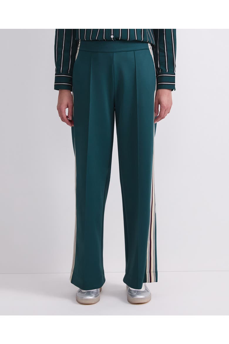 Lina Track Wide-Leg Trousers, Main, color, Dark Jade