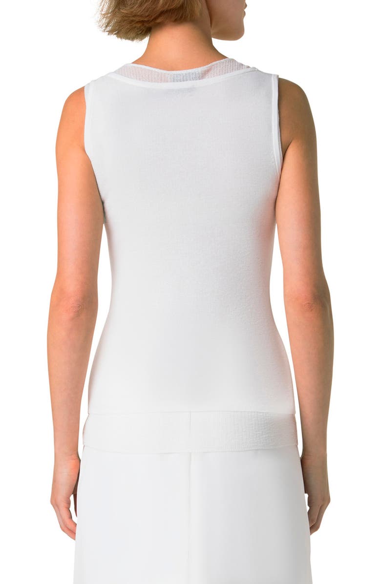 Akris Rib Shell, Alternate, color, Ecru