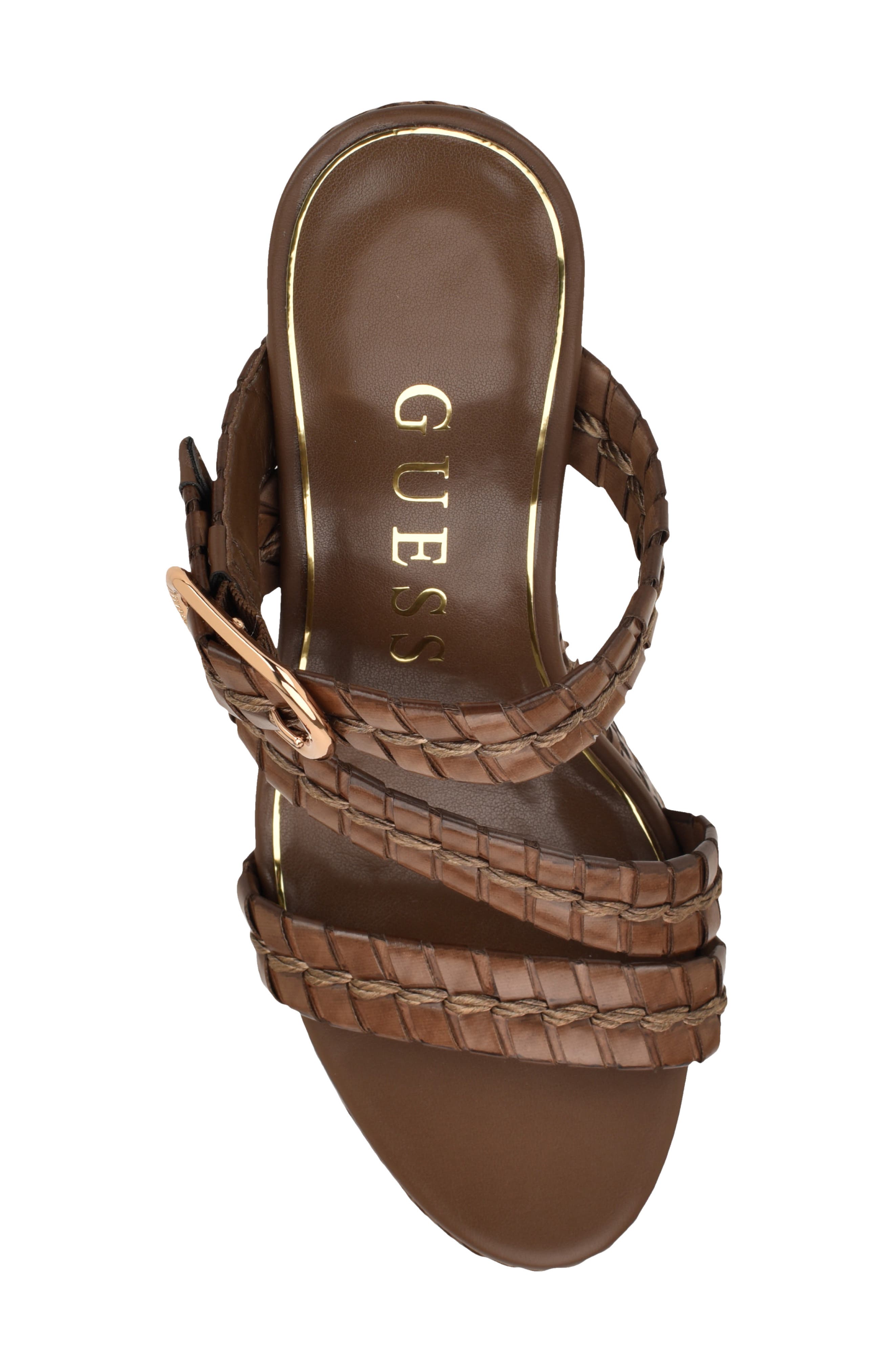 Evana Platform Wedge Sandal, Alternate, color, DARK BROWN 200