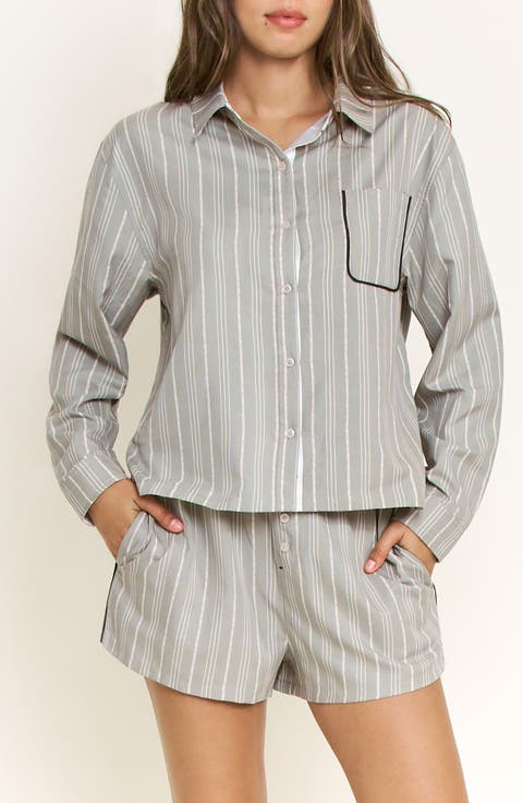 Nap Era Striped Long Sleeve Pajama Top