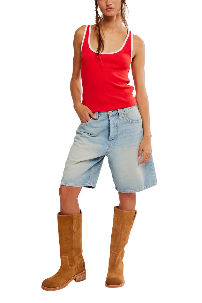 Moxie Tank Top, Alternate, color, HIGH RISK RED COMBO