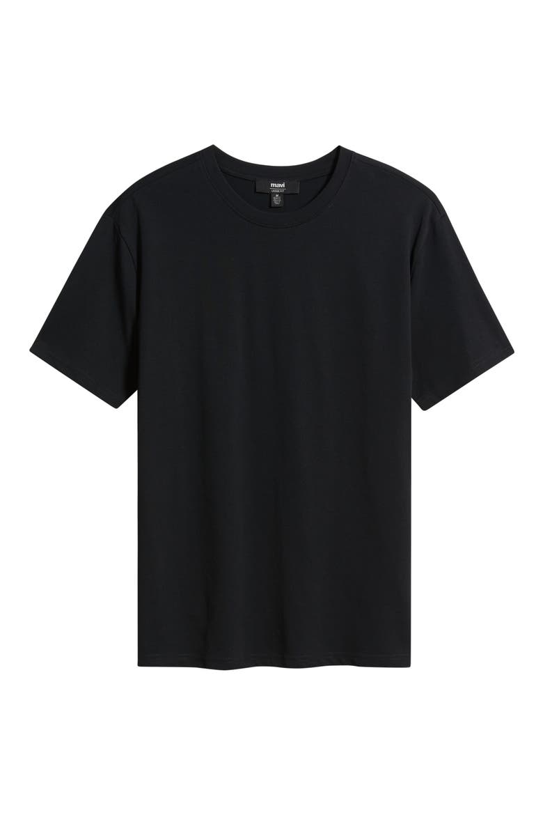 Relaxed Fit Cotton T-Shirt, Alternate, color, BLACK