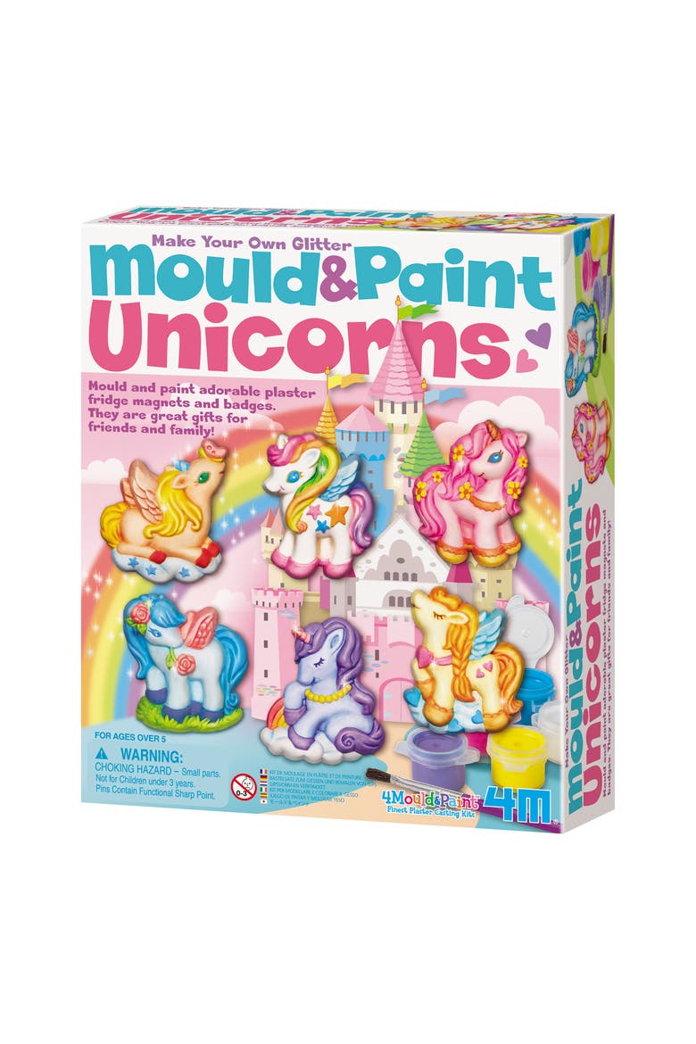 Unicorns Mould & Paint Kit, Main, color, Multicolored