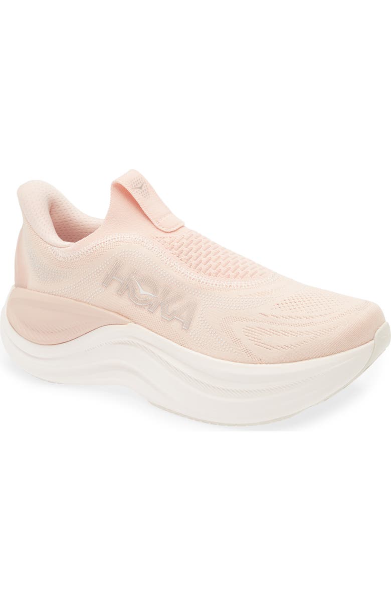 HOKA Skyward Laceless Recovery Sneaker, Main, color, Rose Latte / Rose Cream