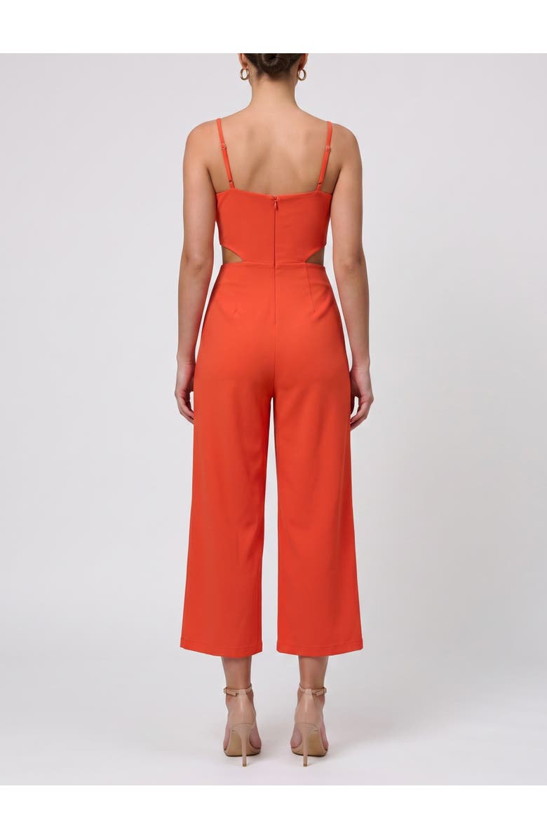 RACHEL Rachel Roy Andria Sleeveless Cutout Jumpsuit, Alternate, color, Aperol Spritz