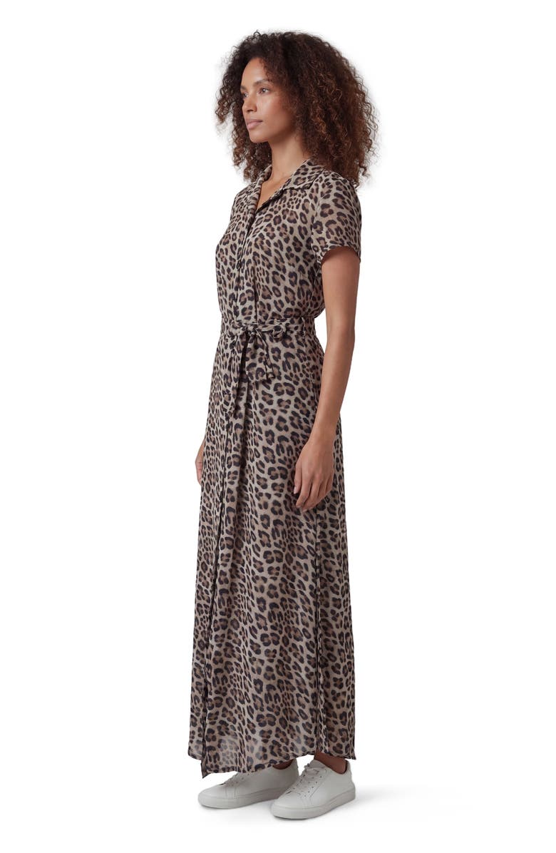 Lords of Harlech Leopard Womens Shirt Dress, Alternate, color, Leopard Brown