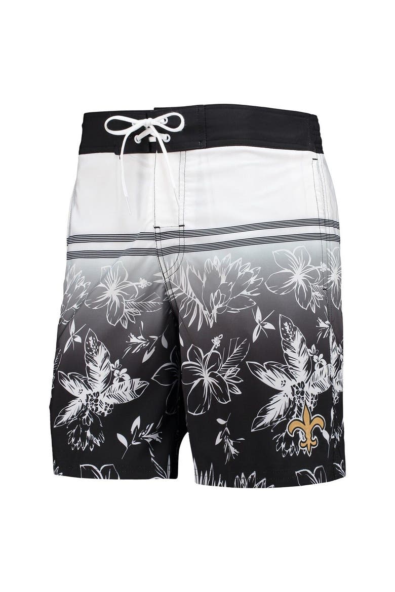 Men's G-III Sports by Carl Banks Black New Orleans Saints Island Volley Swim Shorts, Alternate, color, Black