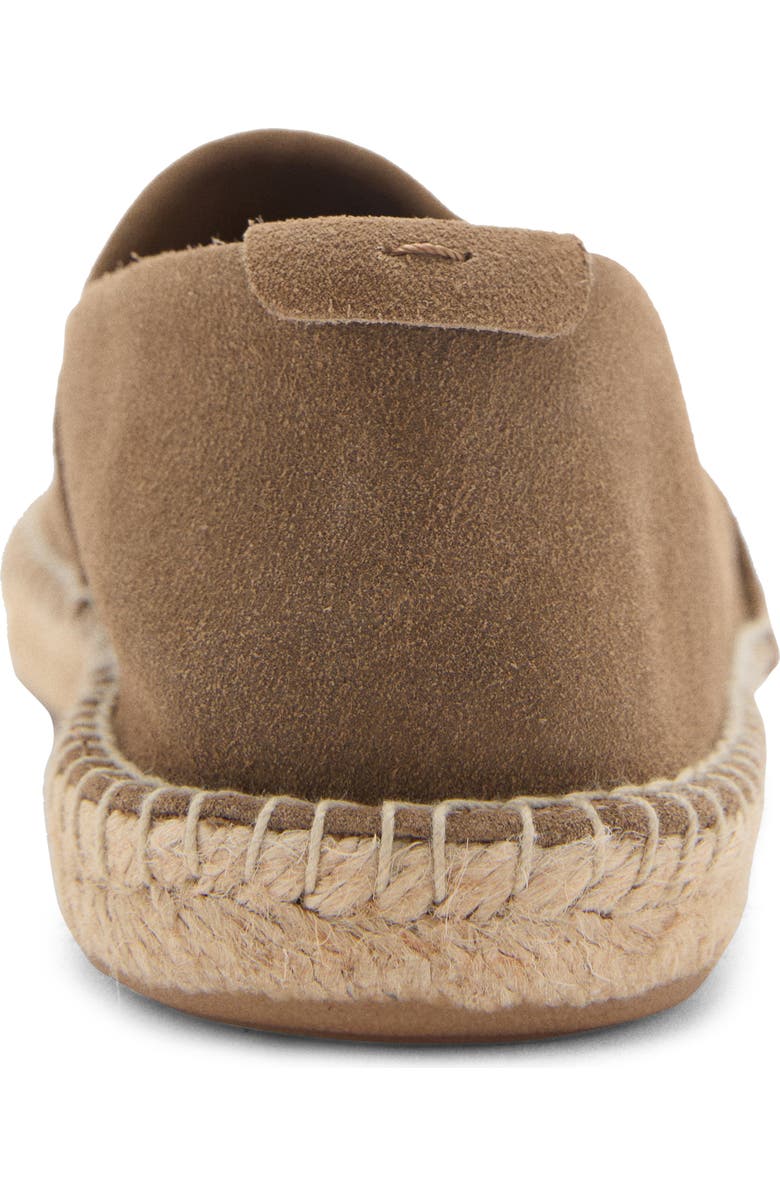 MANGO Suede Espadrille, Alternate, color, Medium Brown