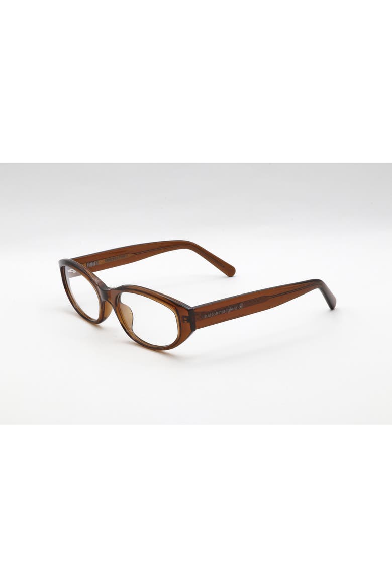54mm Round Optical Glasses, Alternate, color, BROWN