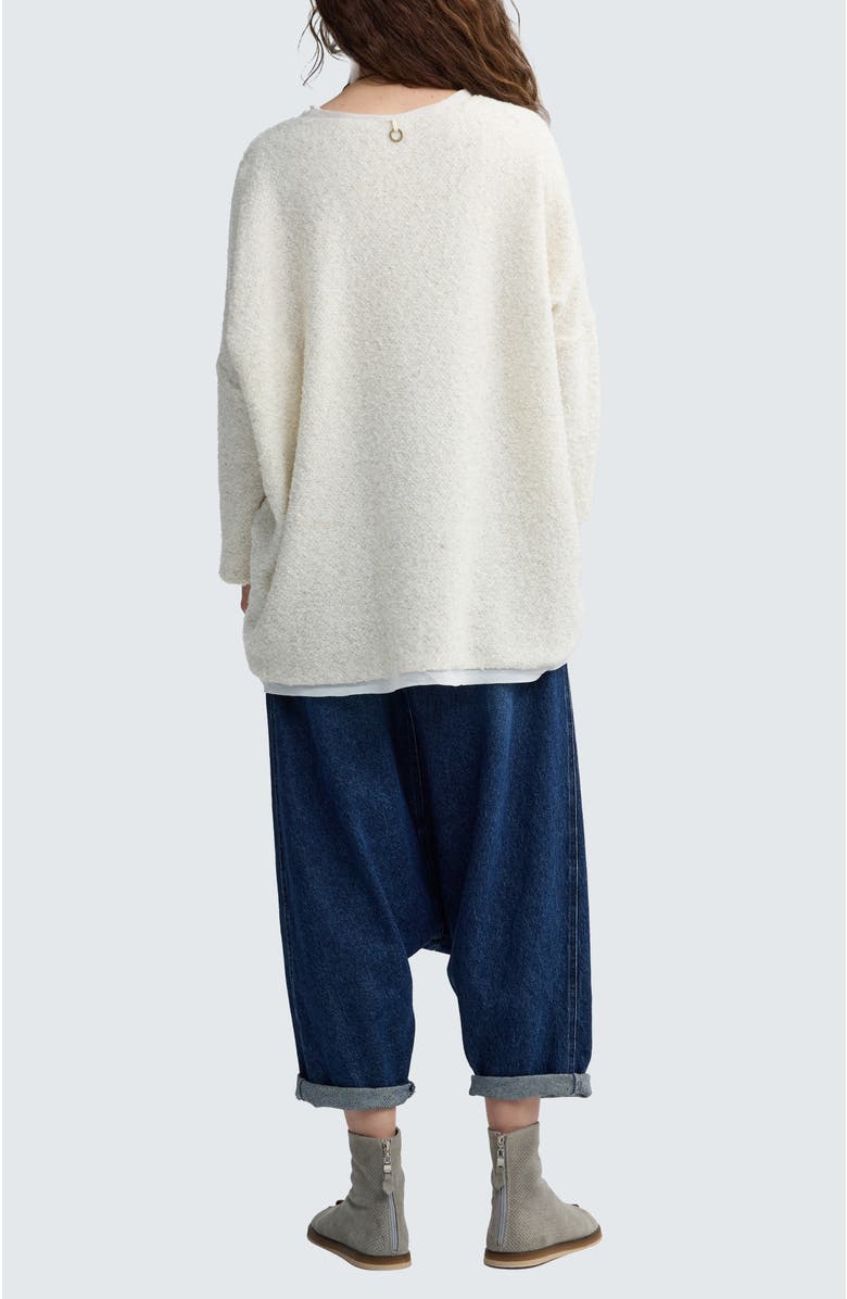 LUUKAA Dakota Textured Hemp & Cotton Blouse, Alternate, color, Nature