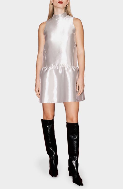 Blaze Sleeveless Satin Minidress