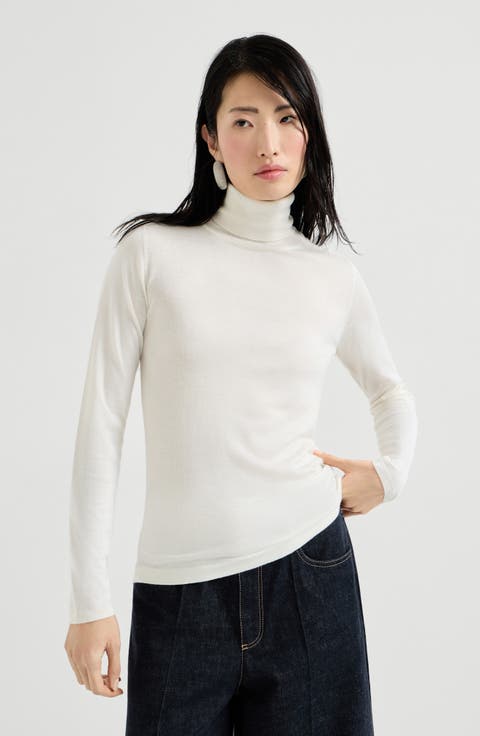 Cashmere and silk sweater