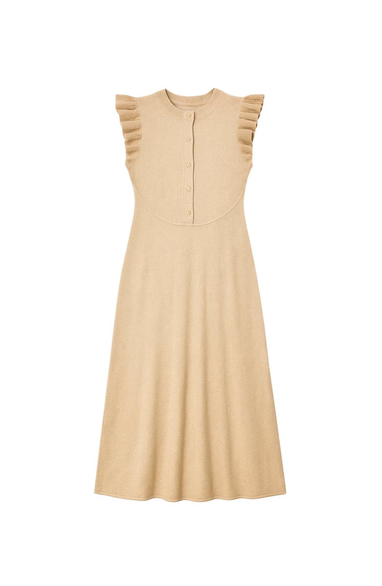 Rebecca Taylor Rhea Sweater Midi Dress, Alternate, color, Oatmeal