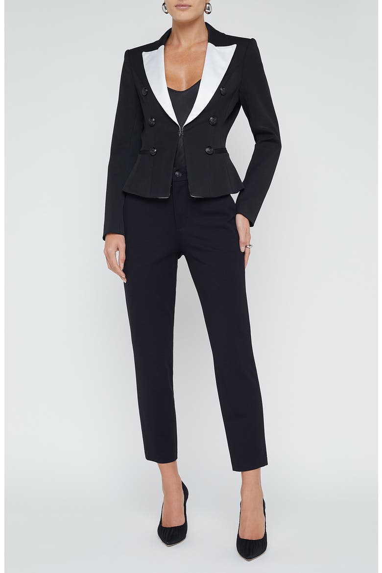 Andalusia Blazer, Alternate, color, BLACK/WHITE