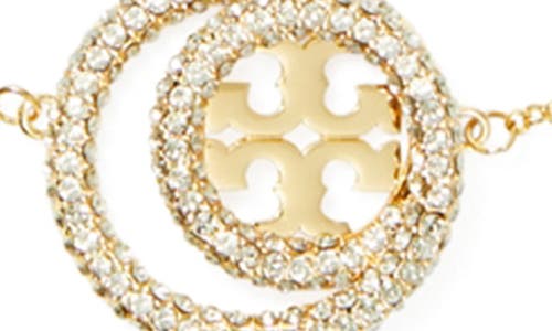 Tory Burch Miller Double Ring Pendant In Gold