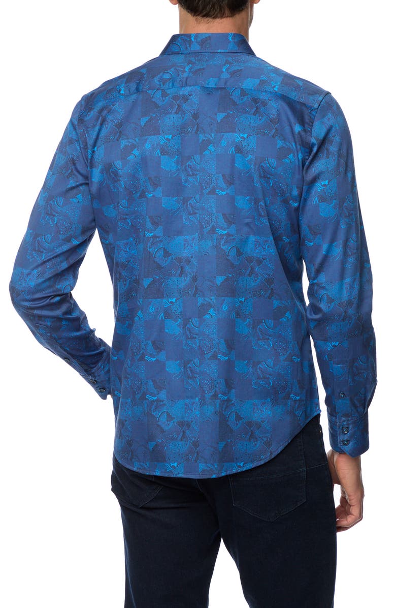 Robert Graham Tourneau Classic Fit Check Cotton Button-Up Shirt, Alternate, color, 