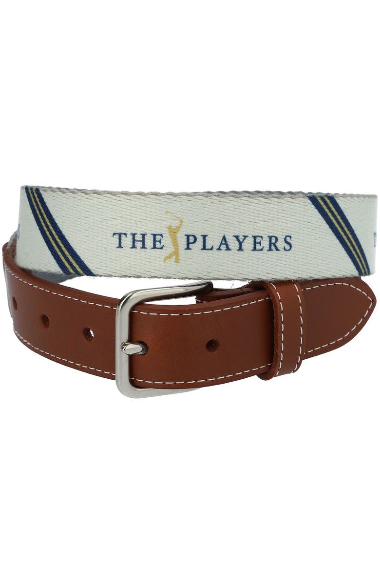 J.T. Spencer Men's Peter Millar Stone THE PLAYERS Striped Belt, Main, color,