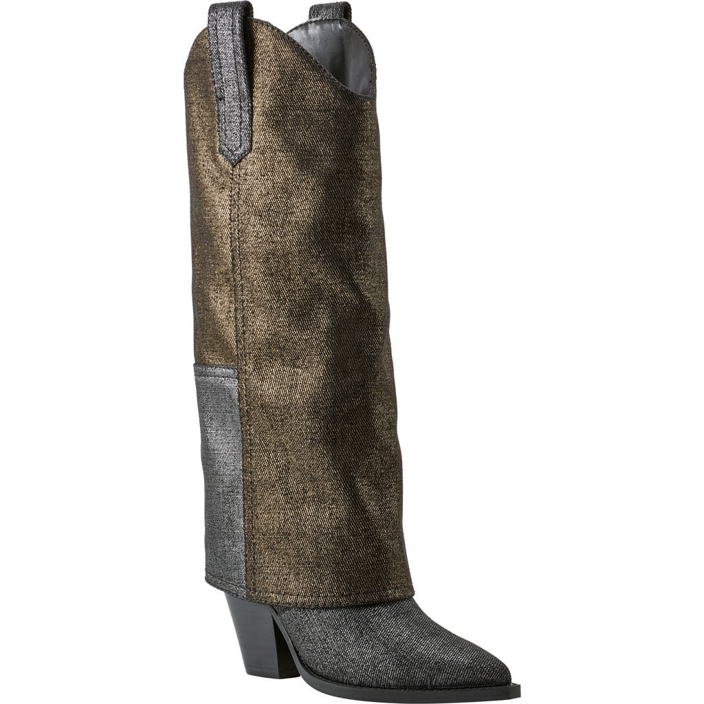 Marc Fisher Ltd Harlo Foldover Shaft Pointed Toe Boot In Black 1
