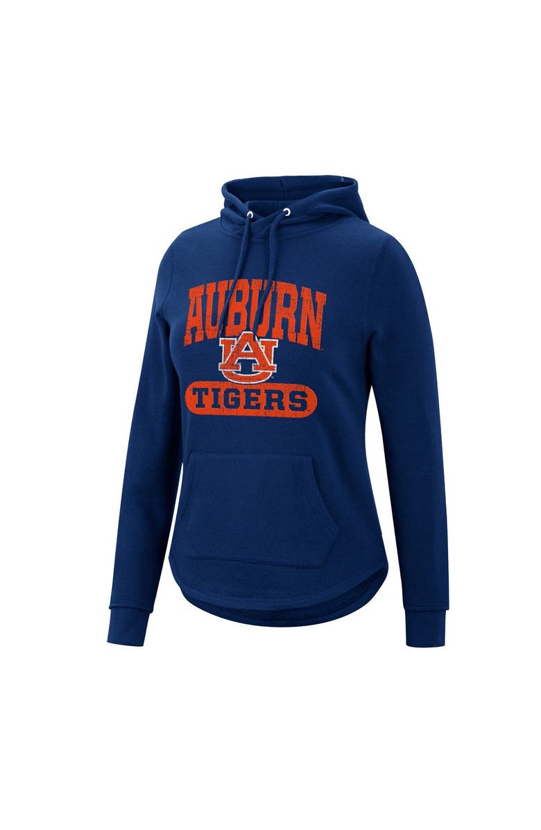 COLOSSEUM Women's Colosseum Navy Auburn Tigers Core Crossover Pullover Hoodie, Alternate, color, 
