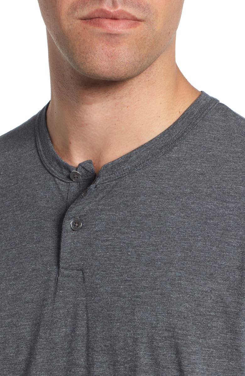James Perse Cotton Blend Short Sleeve Henley, Alternate, color,