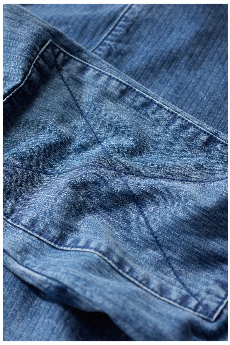 Tin Stream Denim Work Jacket, Alternate, color, DARK MID INDIGO WASH