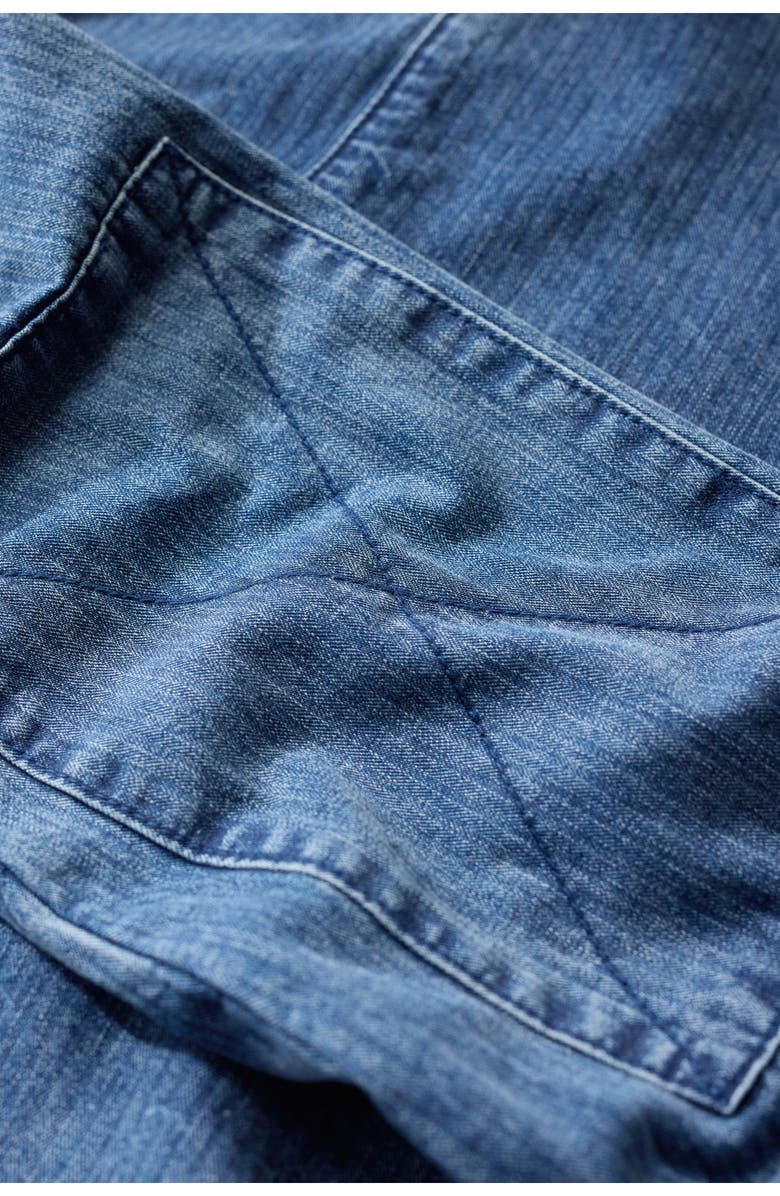 Seasalt Cornwall Tin Stream Denim Work Jacket, Alternate, color, Dark Mid Indigo Wash