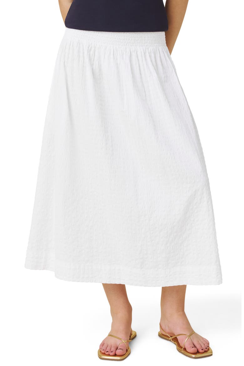 Gigi A-Line Skirt, Main, color, WHITE
