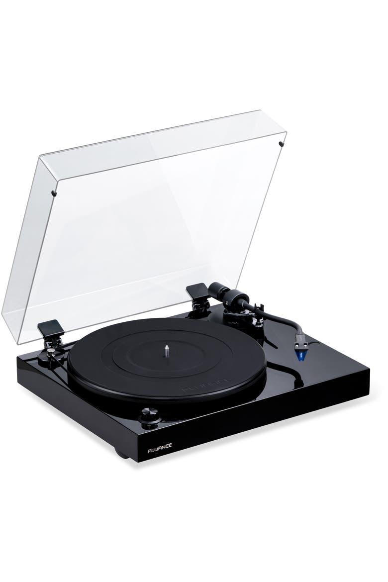 Reference High Fidelity Vinyl Turntable Record Player Ortofon Cartridge, Main, color, Piano Black