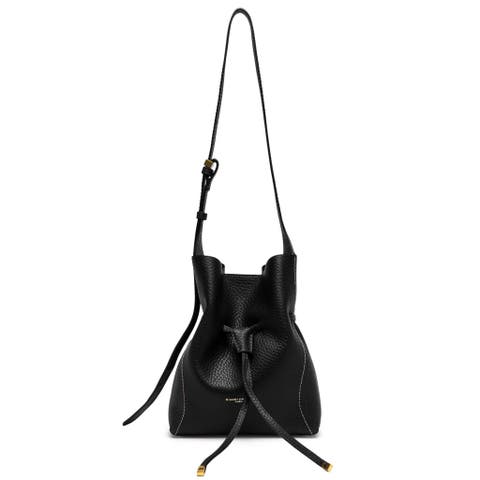 Sienna Leather Drawstring Bucket Bag