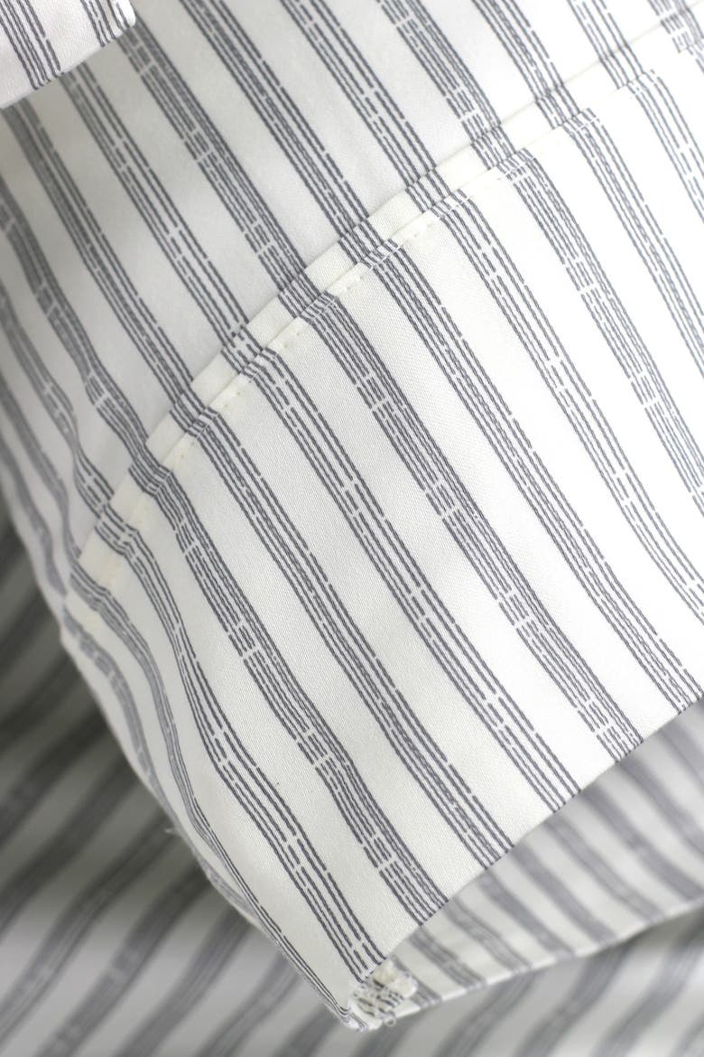 Stripe 400 Thread Count Cotton Sheet Set, Alternate, color, GREY