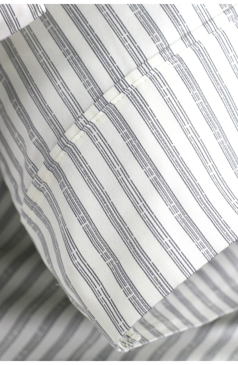 MELANGE HOME Stripe 400 Thread Count Cotton Sheet Set, Alternate, color, Grey