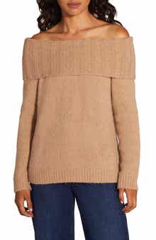 Favorite Daughter The Andrea Off the Shoulder Wool & Cashmere Blend Sweater