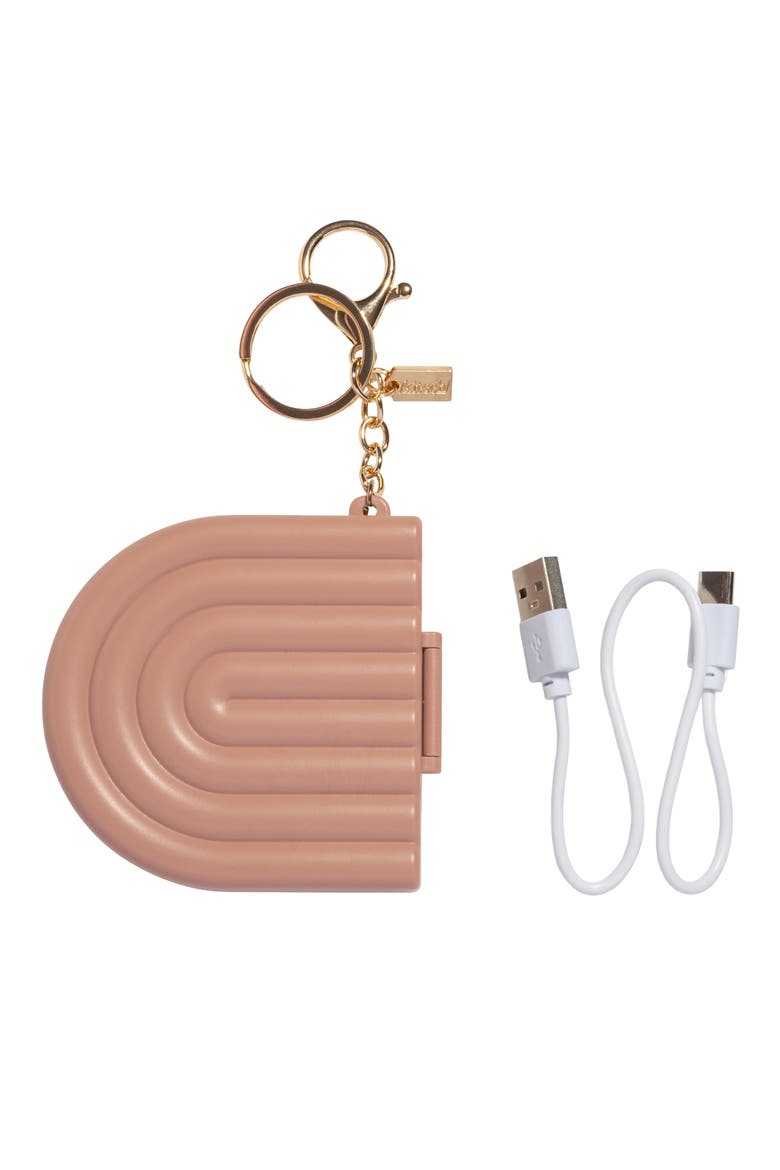 Compact Mirror Key Chain, Alternate, color, TERRACOTTA