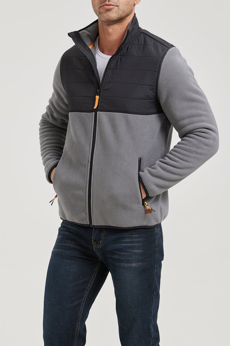Micro Bonded Fleece Jacket, Alternate, color, Quiet Shade