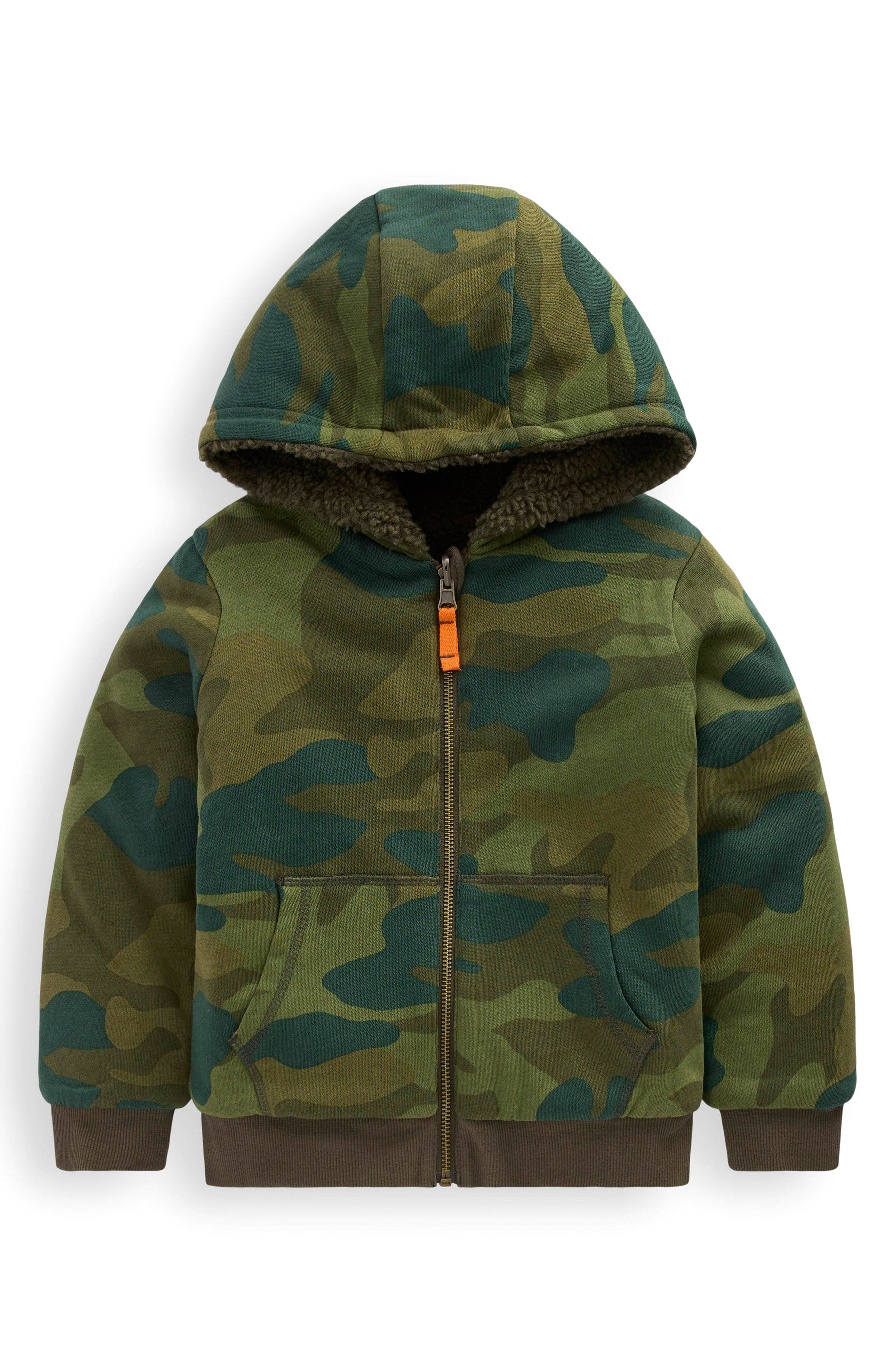 Mini Boden Kids' Fleece Lined Zip Hoodie