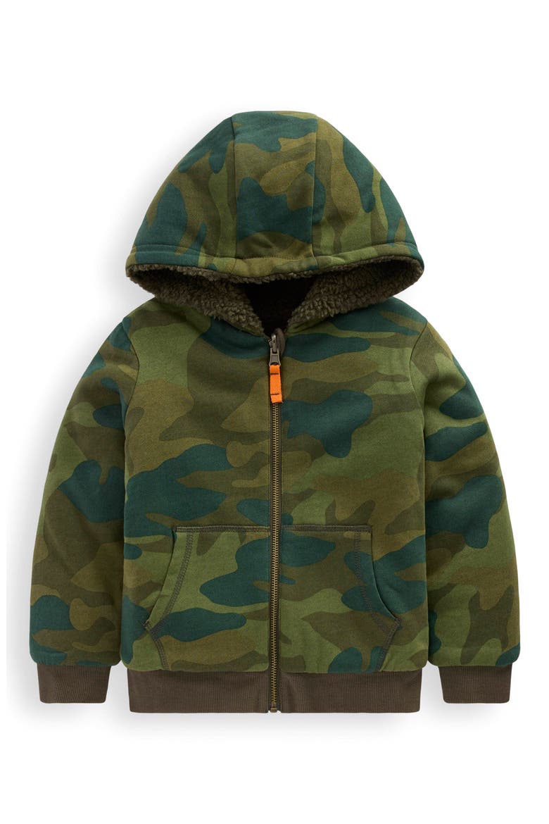 Kids' Fleece Lined Zip Hoodie, Main, color, CAMO