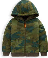 Mini Boden Kids' Fleece Lined Zip Hoodie