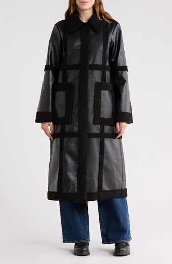 Hutch Ozzie Faux Shearling Trim Coat